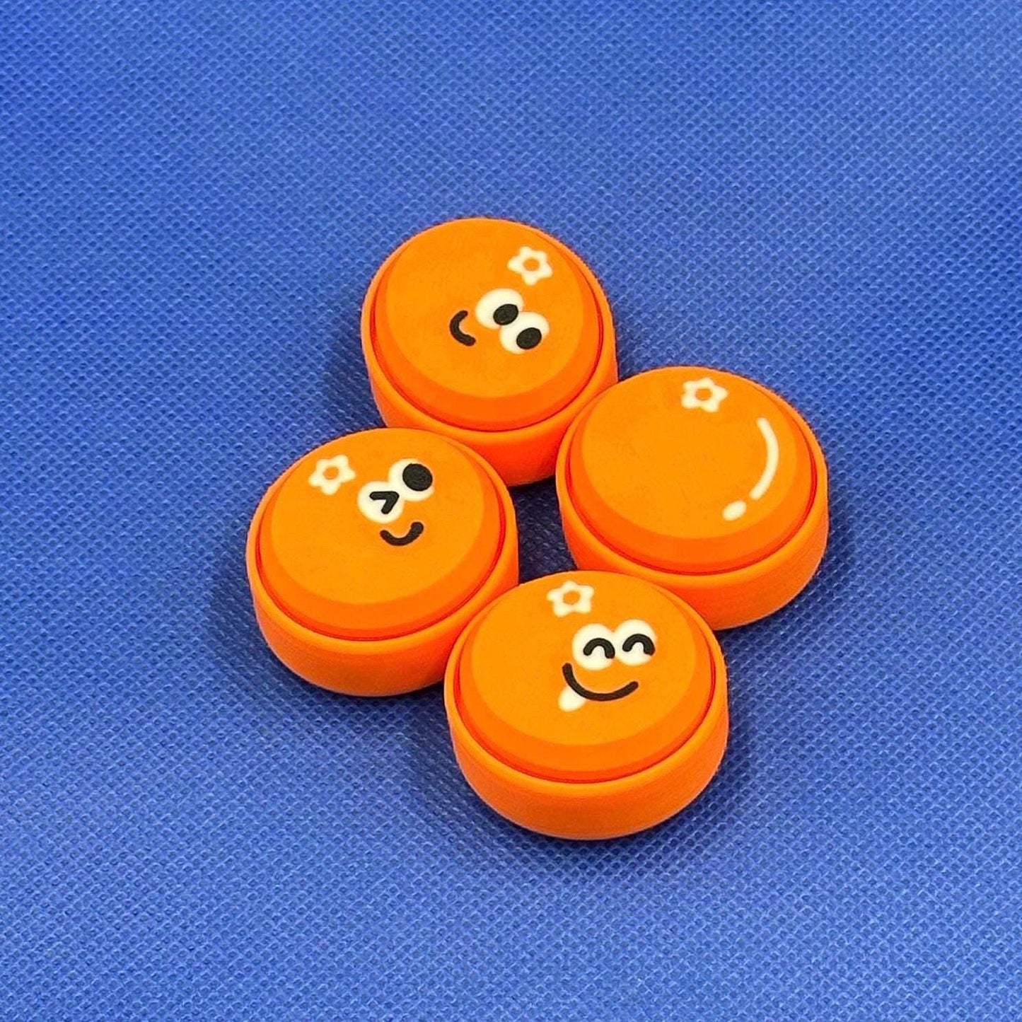 Colorful Clicker Fruit Fidgets Keychain | 3D Printed Emoji Faces for Stress Relief & Fun Party Favors Gift Idea