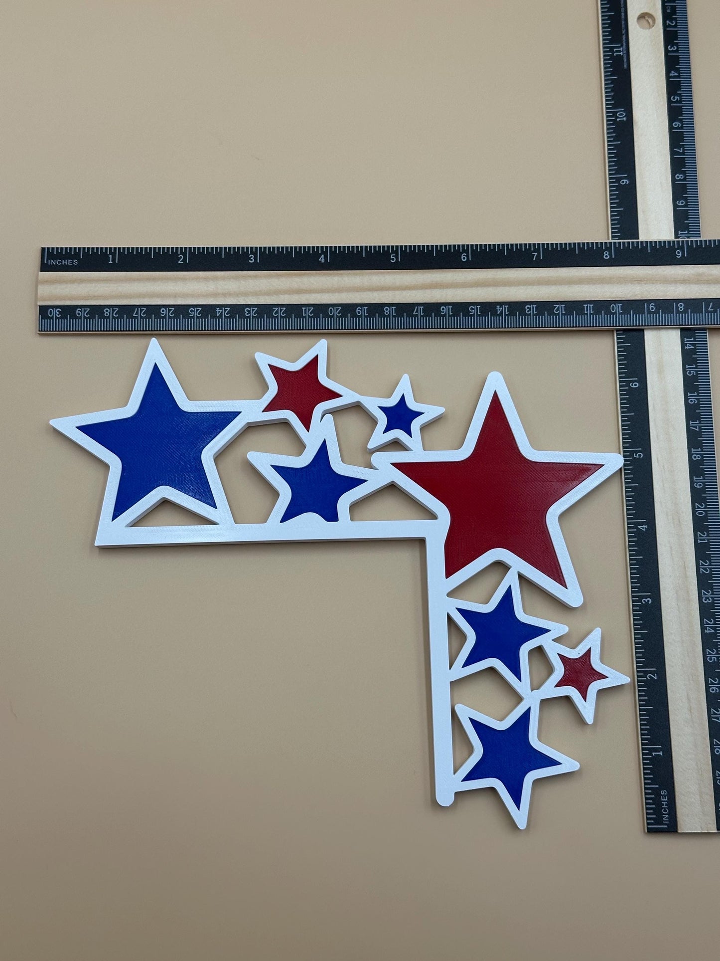 4th of July Door Corner Decorations: Patriotic Red, White & Blue