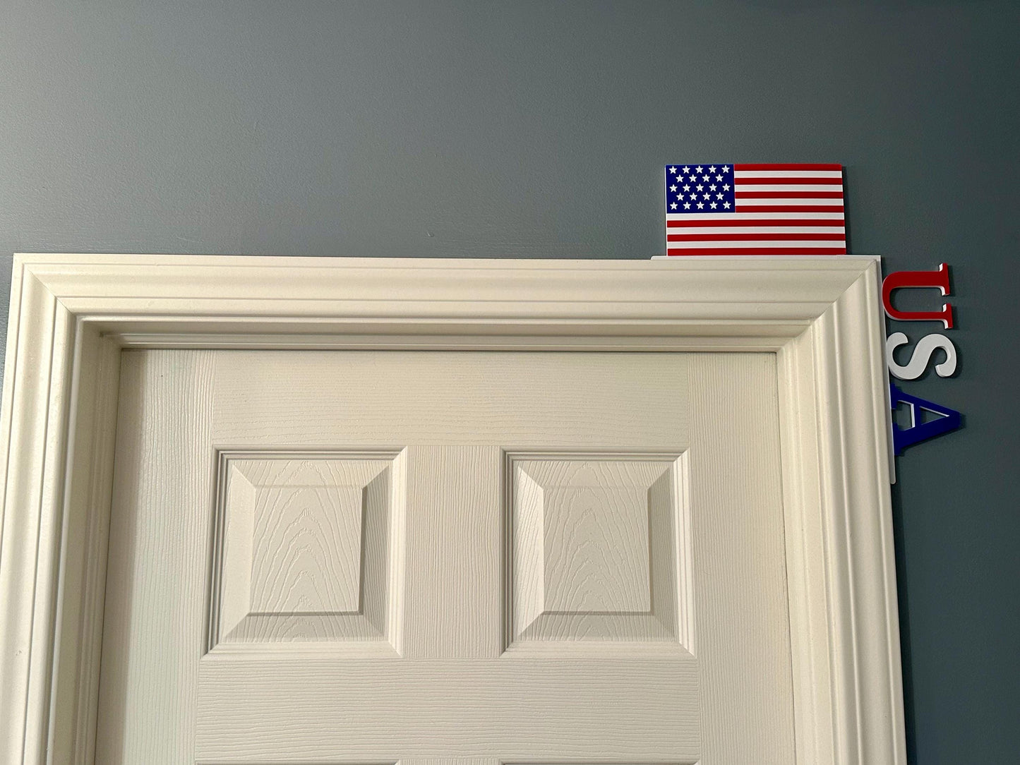 Patriotic Door Corner Decorations - Firework & American Flag Options for 4th of July Home Decor