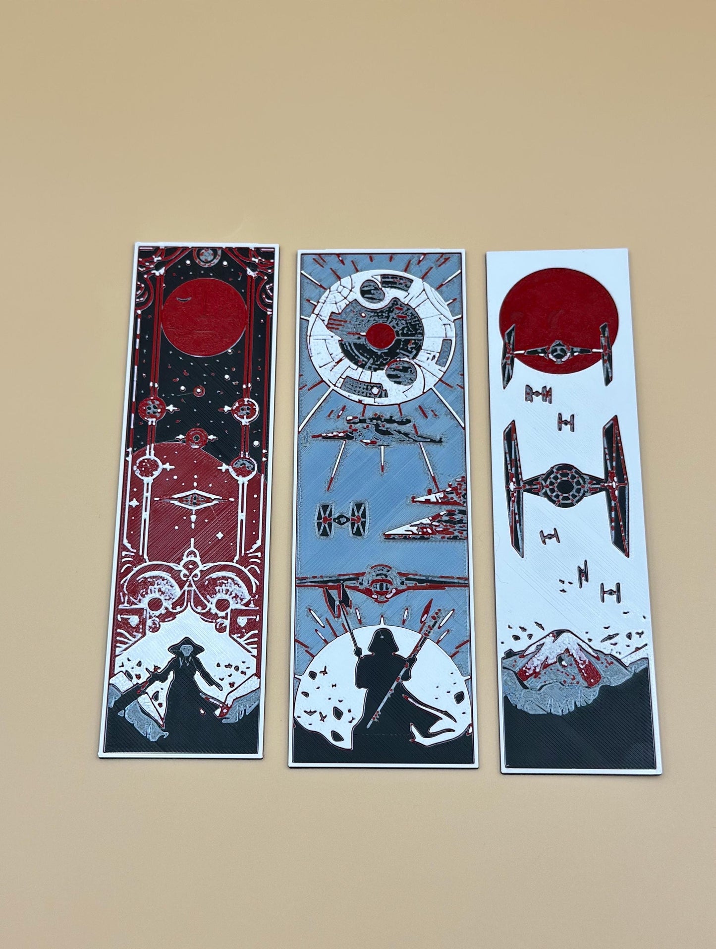 3D Printed Sci-Fi Bookmarks: Geeky Book Lover Gift Set