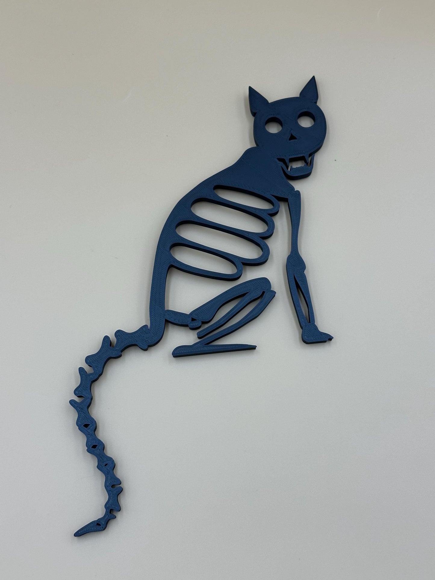 Skeleton Cat Door Corner Protector: Gothic Halloween Decor