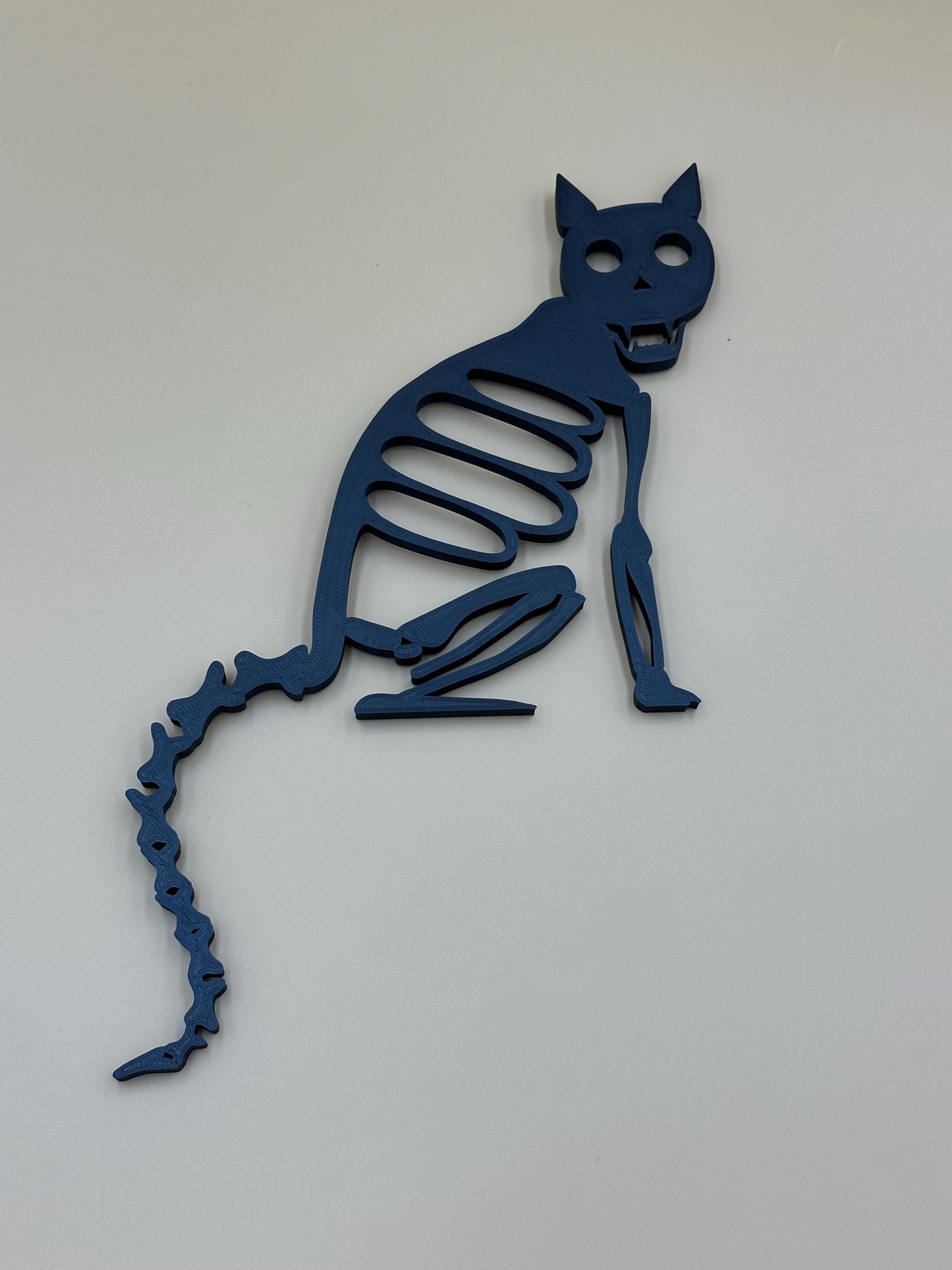 Skeleton Cat Door Corner Protector: Gothic Halloween Decor