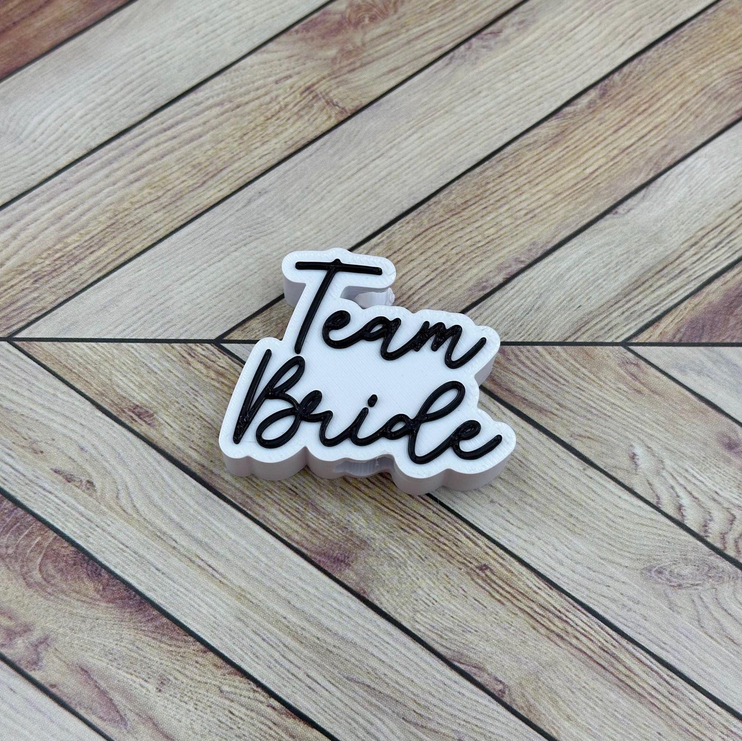Bridal Party Straw Charm: Team Bride, Bride Tribe, Flower Girl