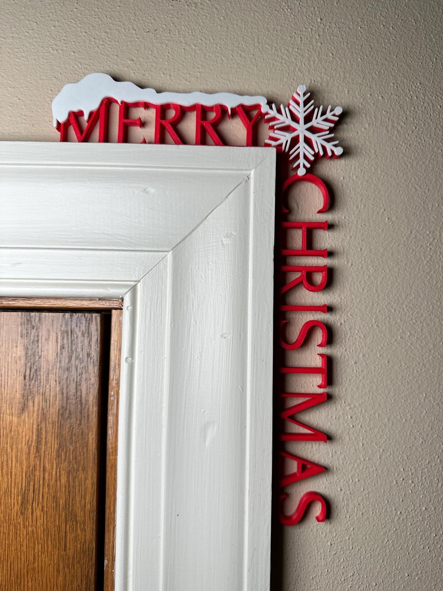 Merry Christmas Entryway Snowflake Decor – Festive Door Corner & Wall Decoration for Holiday Home