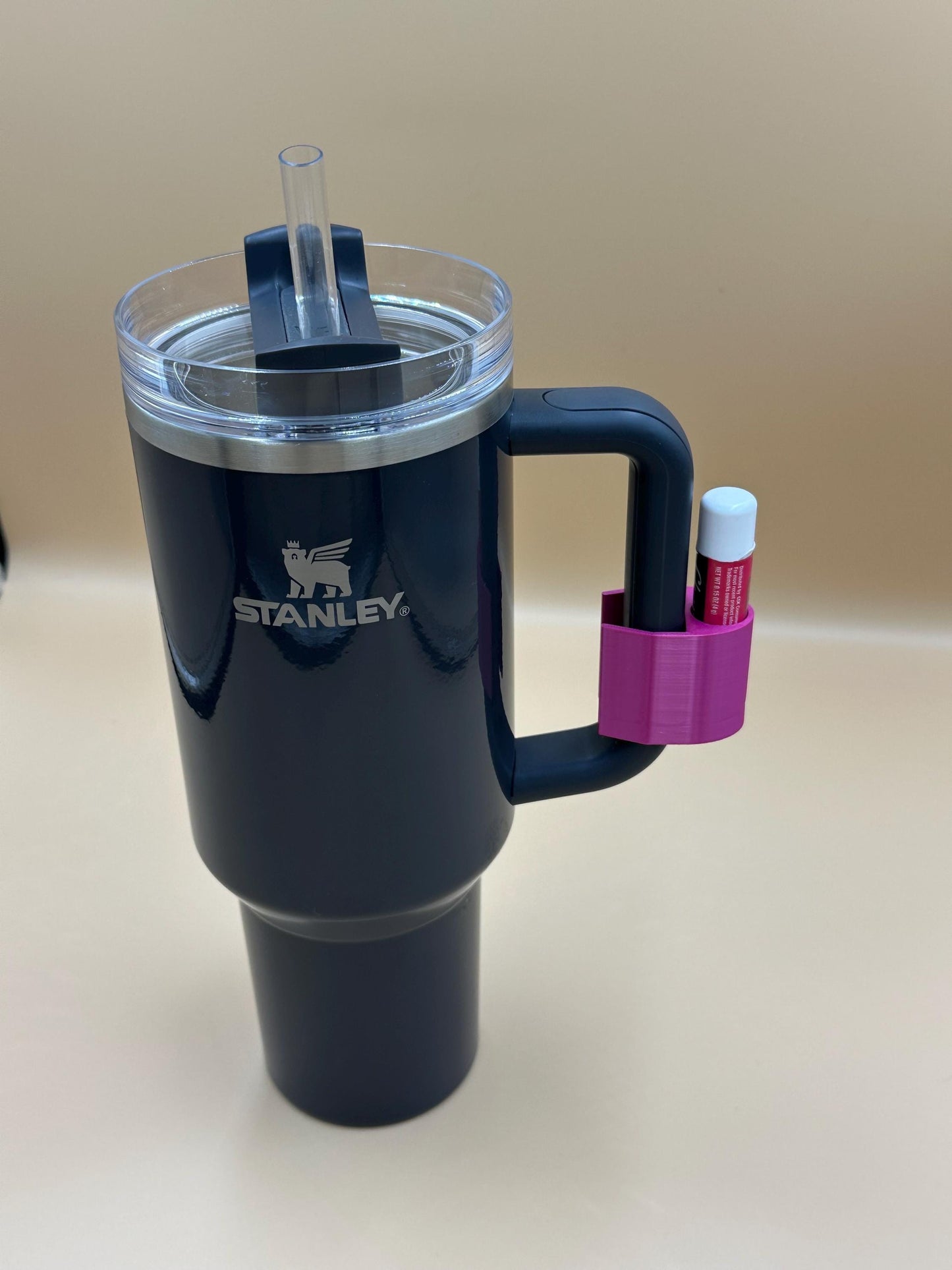 40oz Tumbler Lip Balm Holder: Cup Handle Attachment