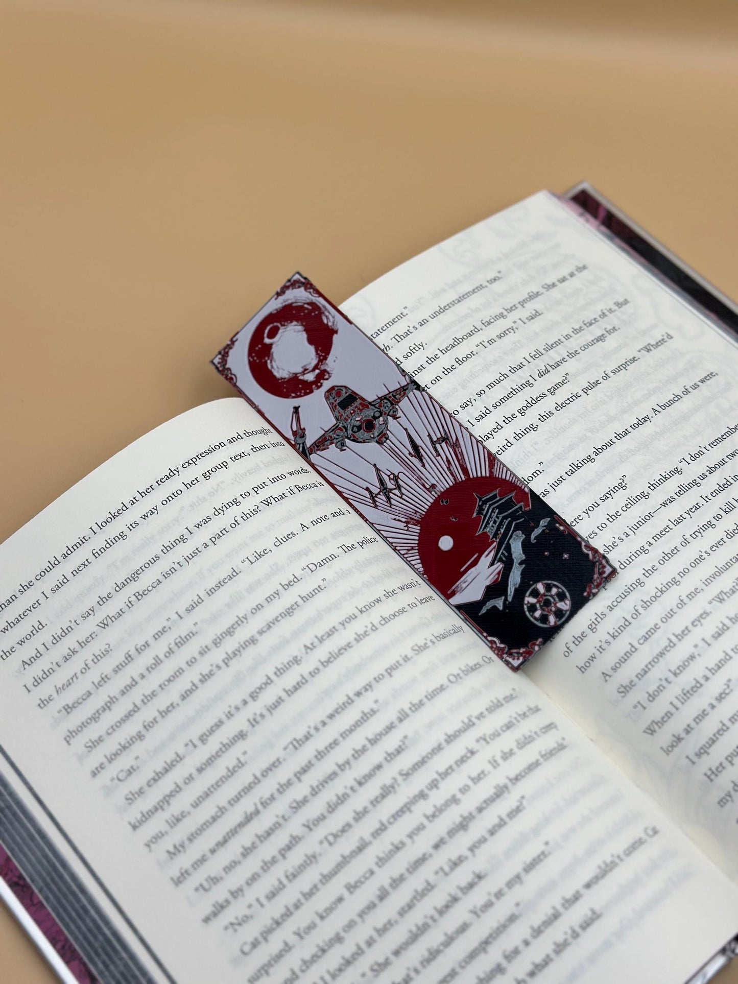 Sci-Fi Bookmarks Set of 3, 3D Printed Gifts for Book Lovers, Geeky Reading Accessories