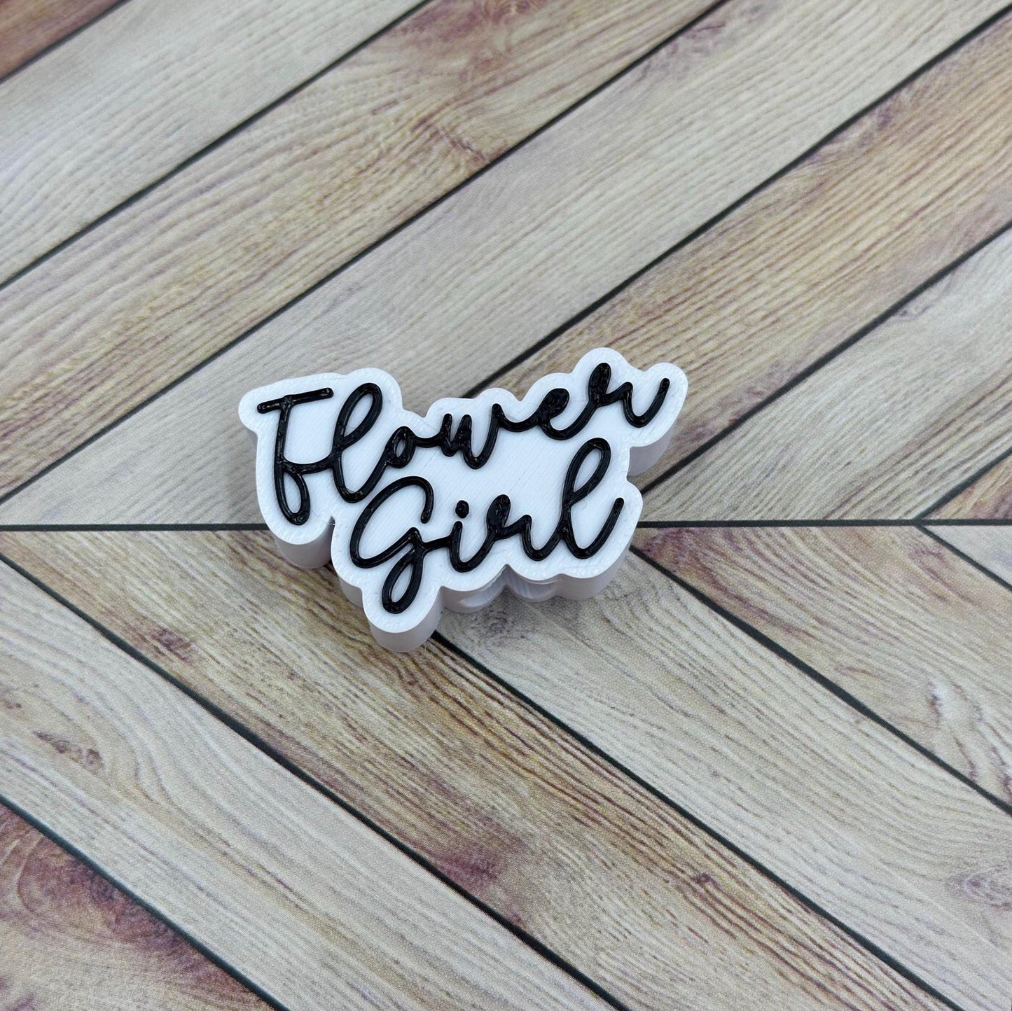 Bridal Party Straw Charm: Team Bride, Bride Tribe, Flower Girl