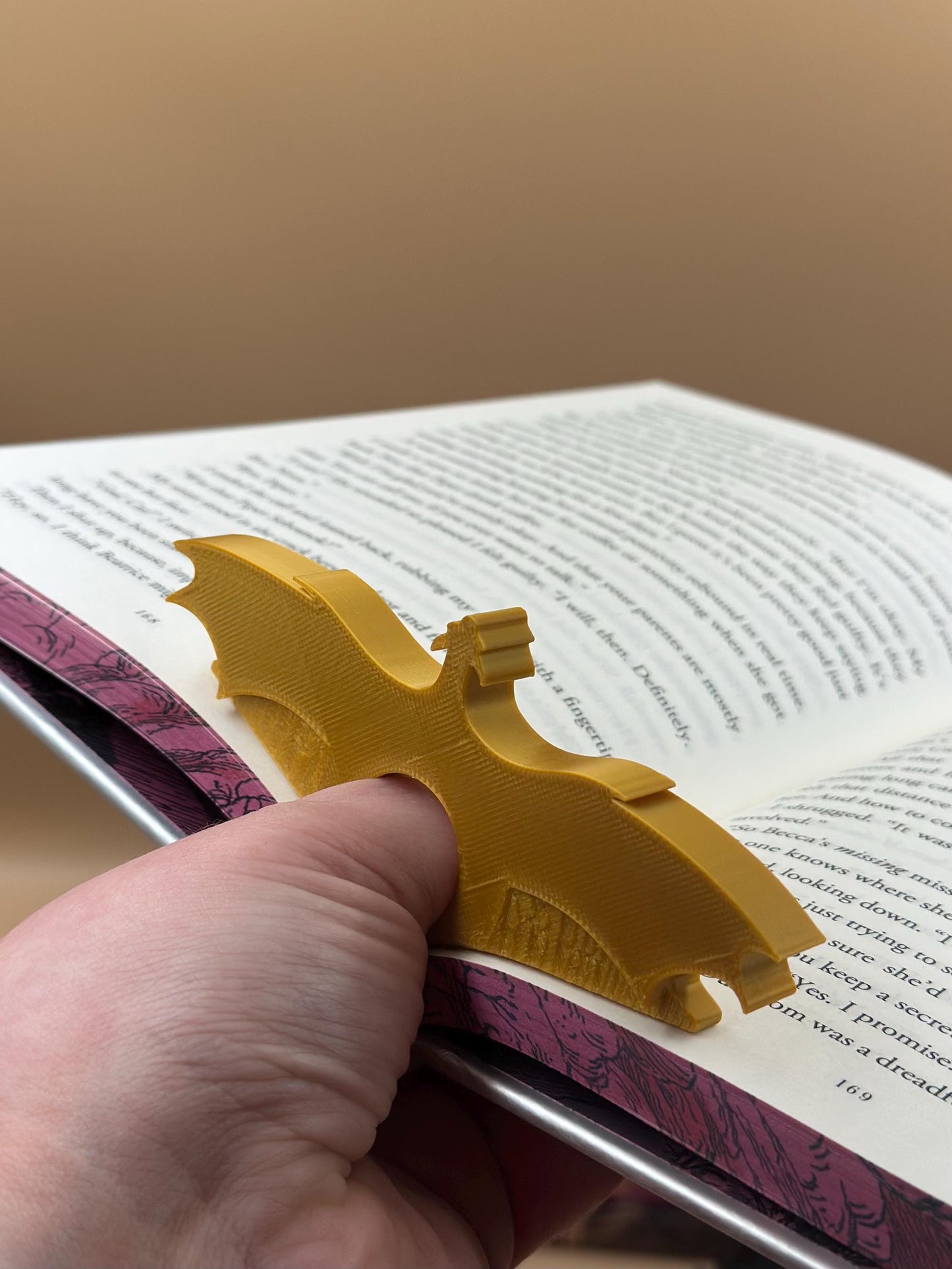 3D Printed Dragon Page Holder: Unique Book Accessory