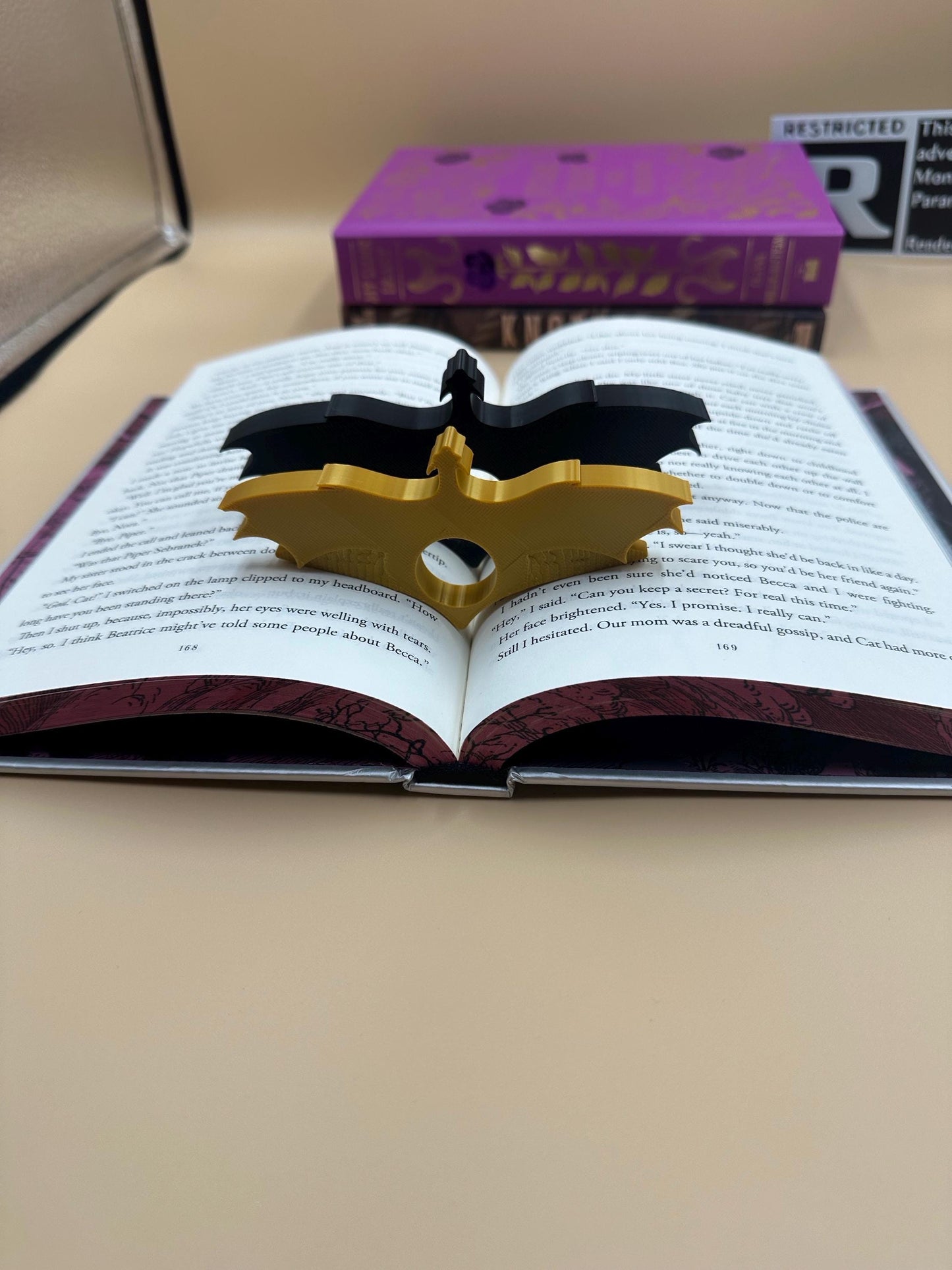 3D Printed Dragon Page Holder: Unique Book Accessory