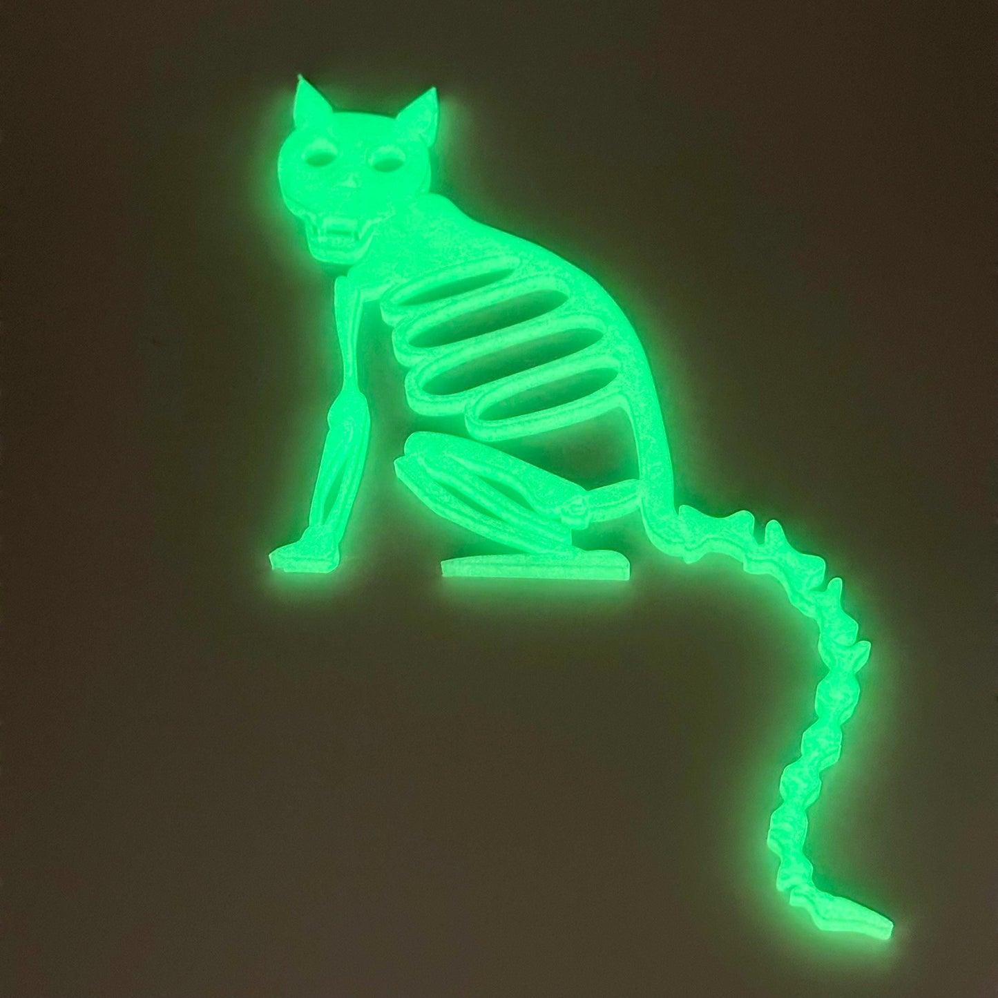 Skeleton Cat Door Corner Protector: Gothic Halloween Decor