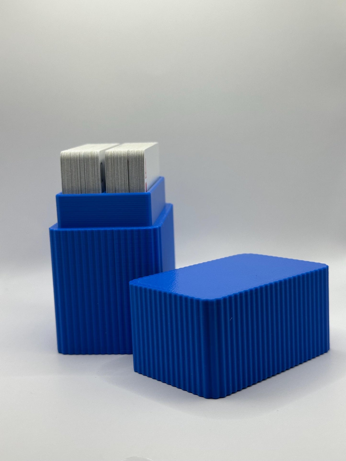 Double Deck Vertical Card Deck Holder 3D Printed Organizer Stand, Durable Game Accessory for Home & Travel Storage Ideal for any card game