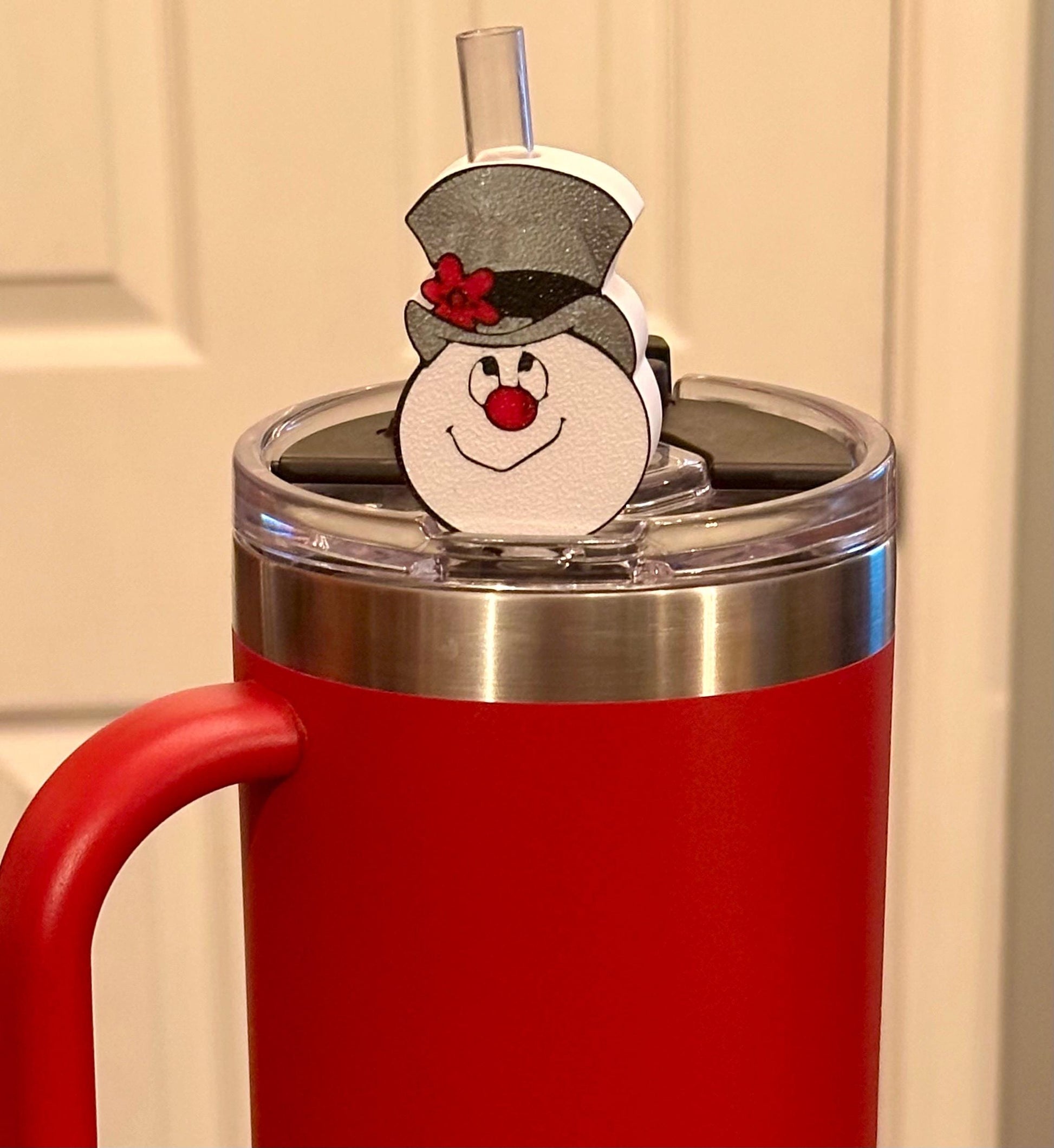 Frosty Tumbler Straw Slides/Charm/Topper