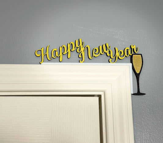 Celebratory New Year's Door Corner, Right-Sided Decoration