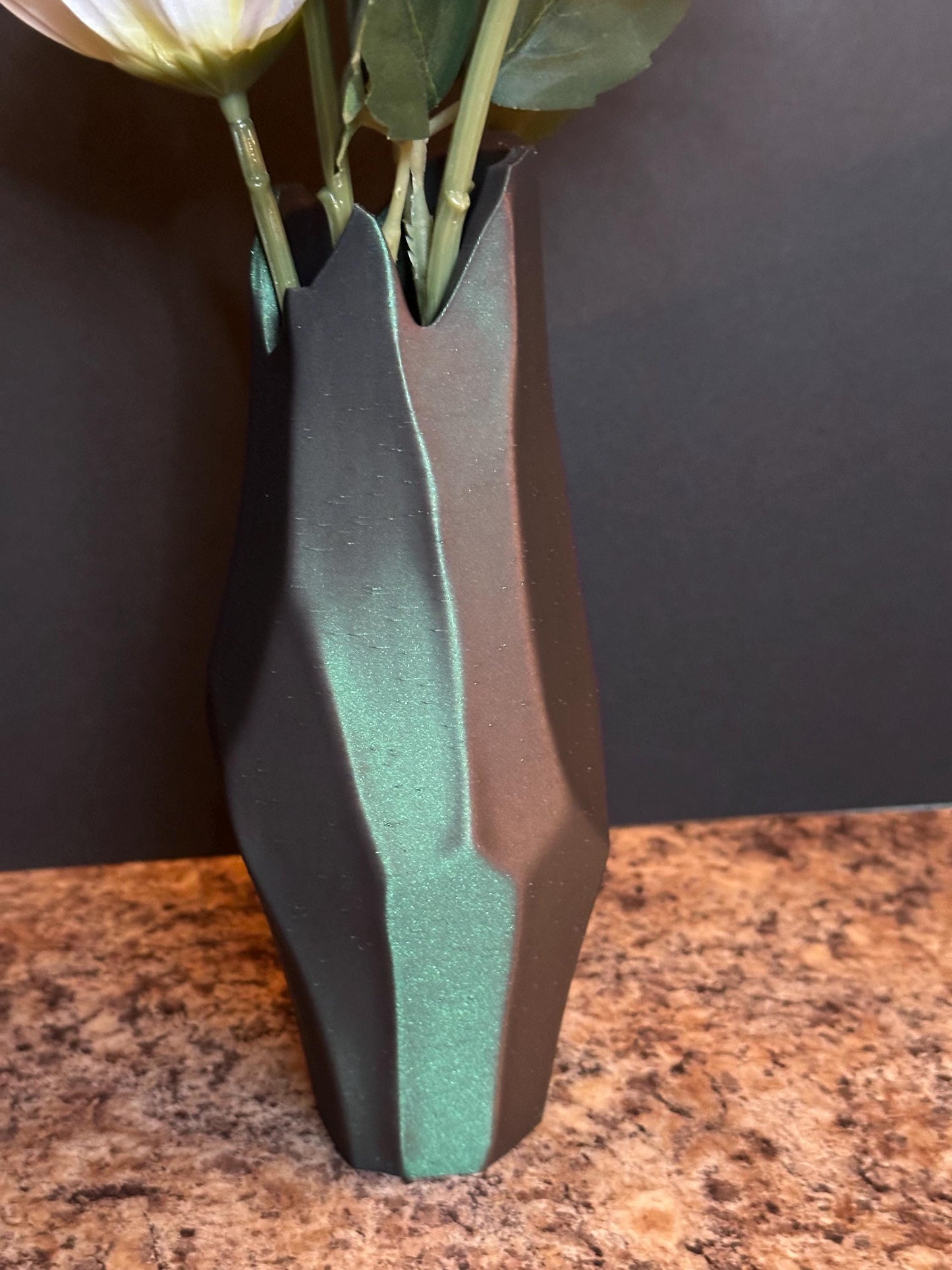 Elegant Volcano-Inspired Vase - Modern 3D Printed Home Accent