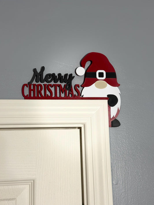 Adorable Merry Christmas Gnome - Perfect Door Decoration for the Festive Season, Right sided