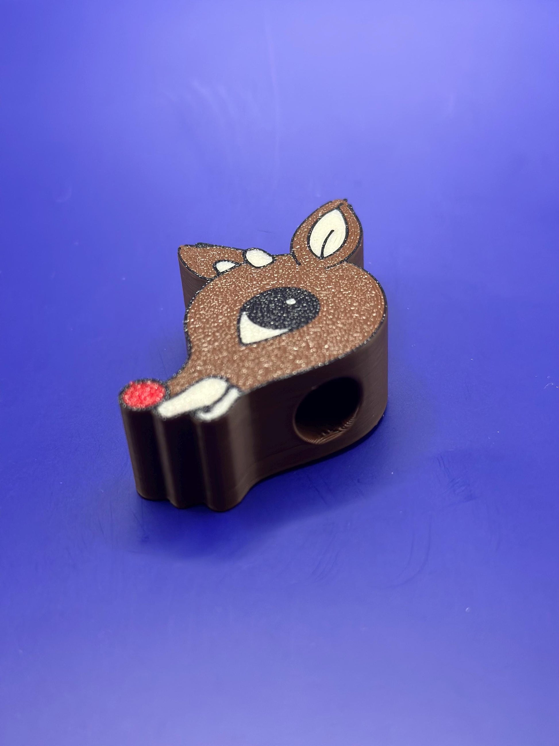 Rudolph Tumbler Straw Slide, Topper, Charm