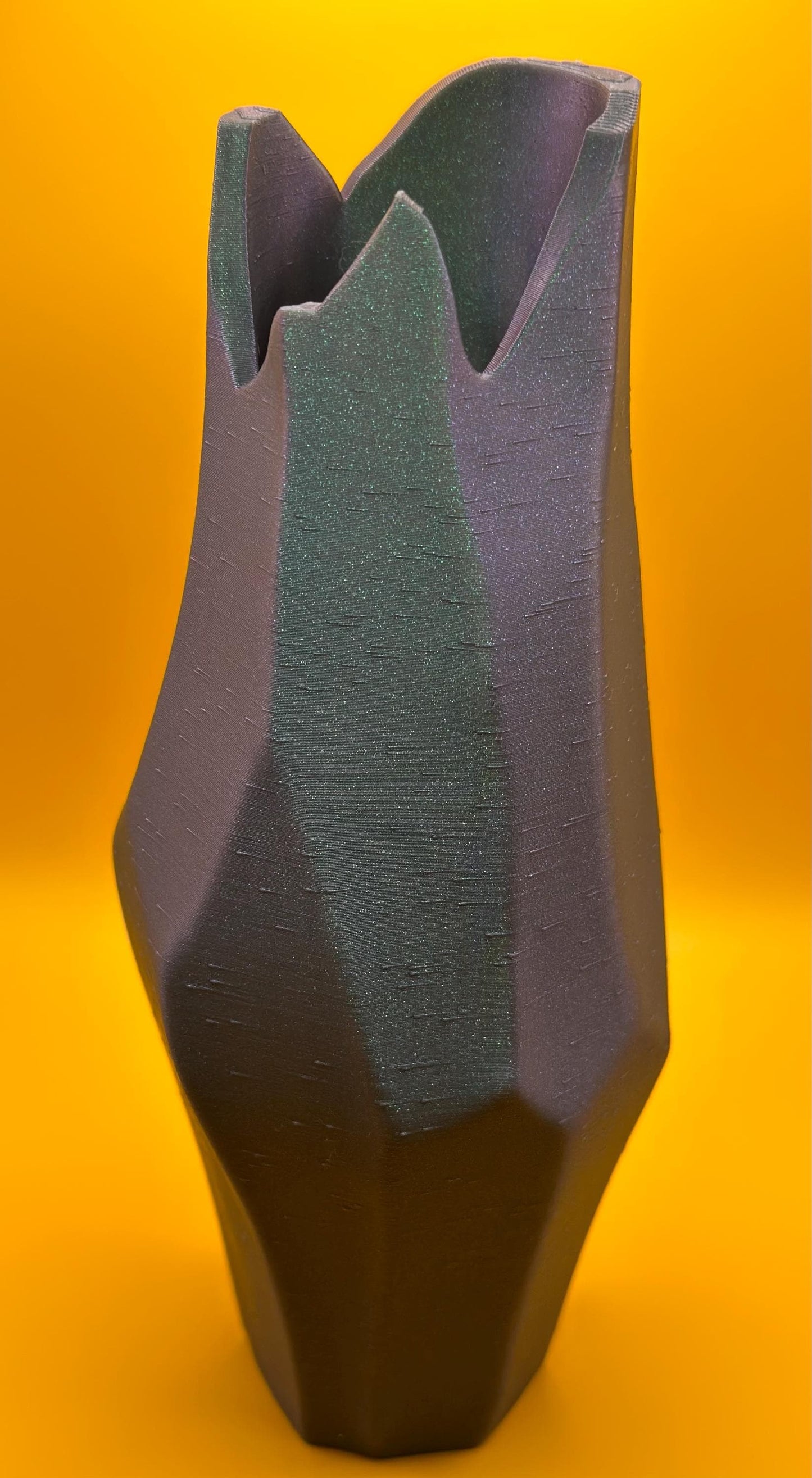 Elegant Volcano-Inspired Vase - Modern 3D Printed Home Accent