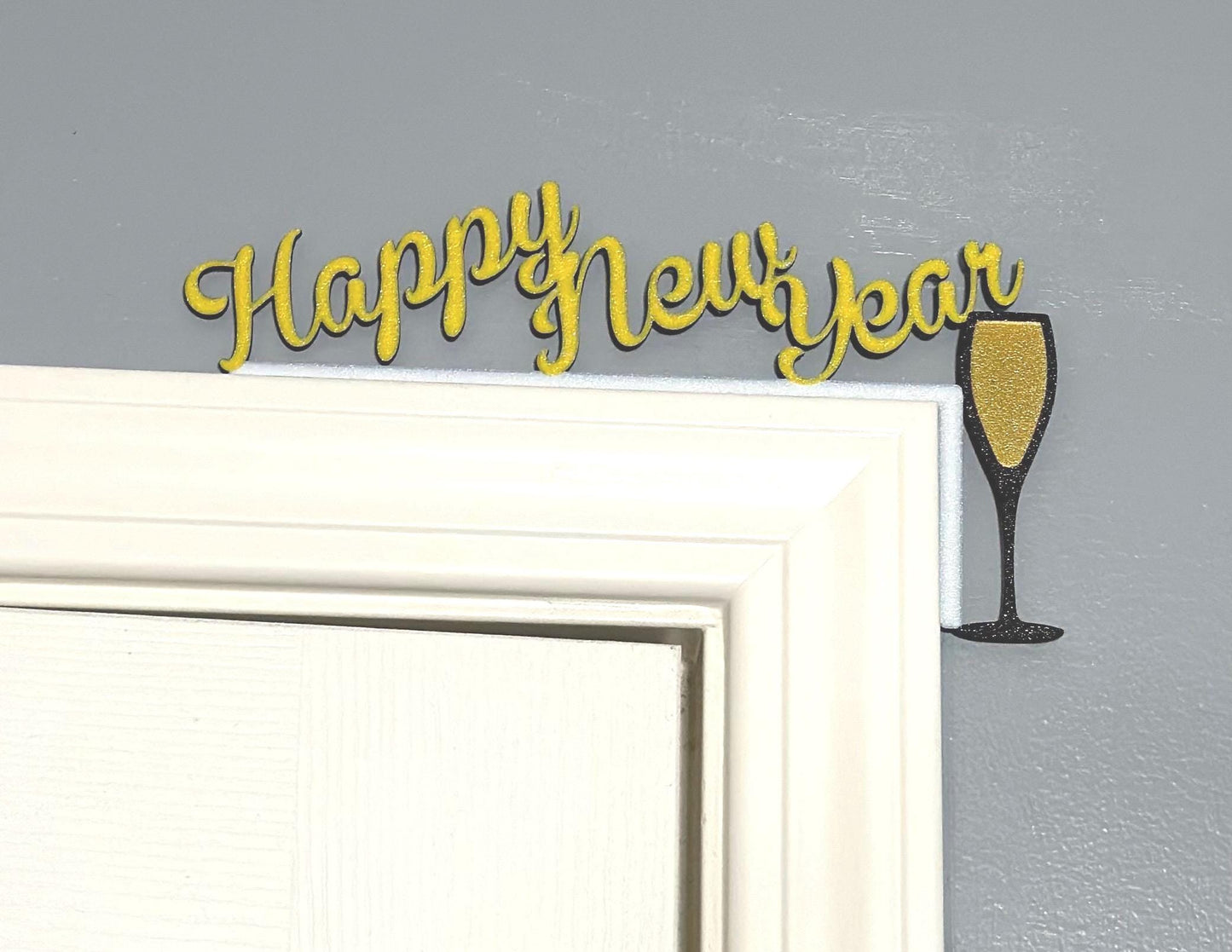 Celebratory New Year's Door Corner, Right-Sided Decoration