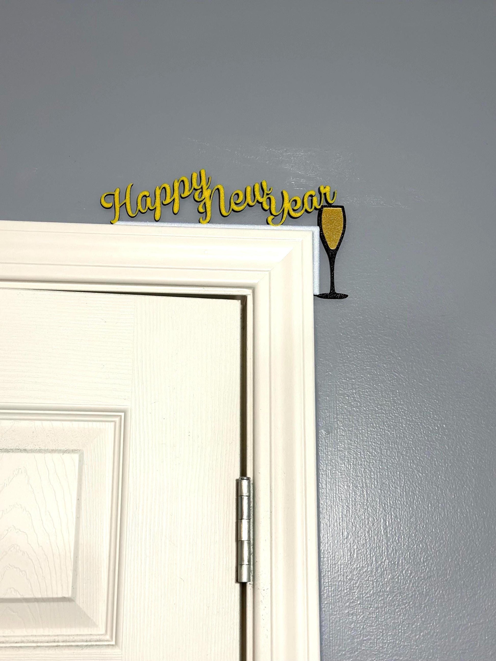 Celebratory New Year's Door Corner, Right-Sided Decoration