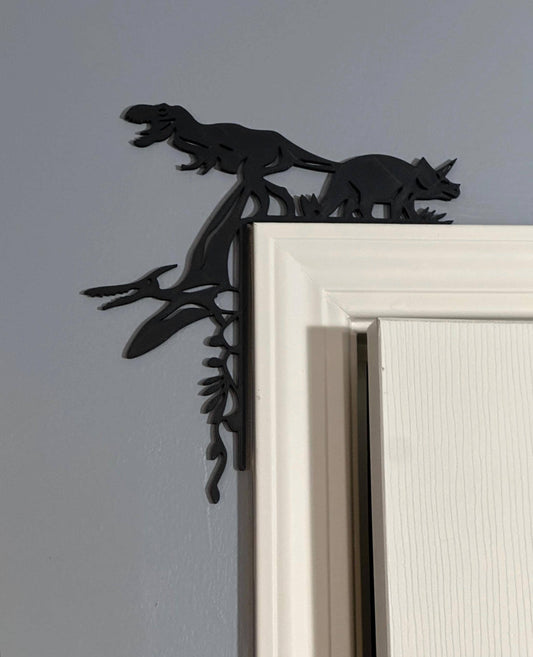 Bringing the Mesozoic Era Home: Dinosaur Door Corner Decor