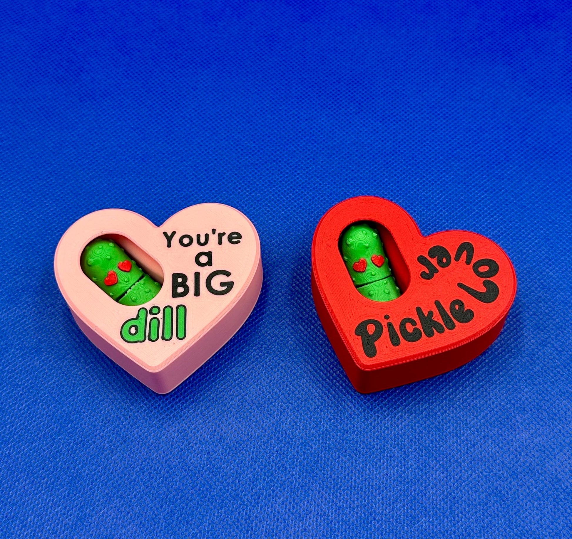 Pickle Lover Valentine Gift Set with Heart Shaped Box