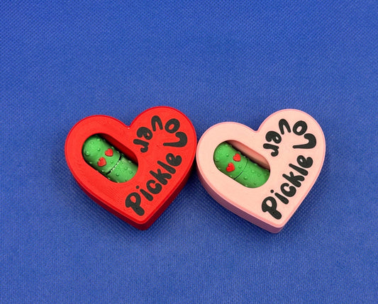 Pickle Lover Valentine Gift Set with Heart Shaped Box