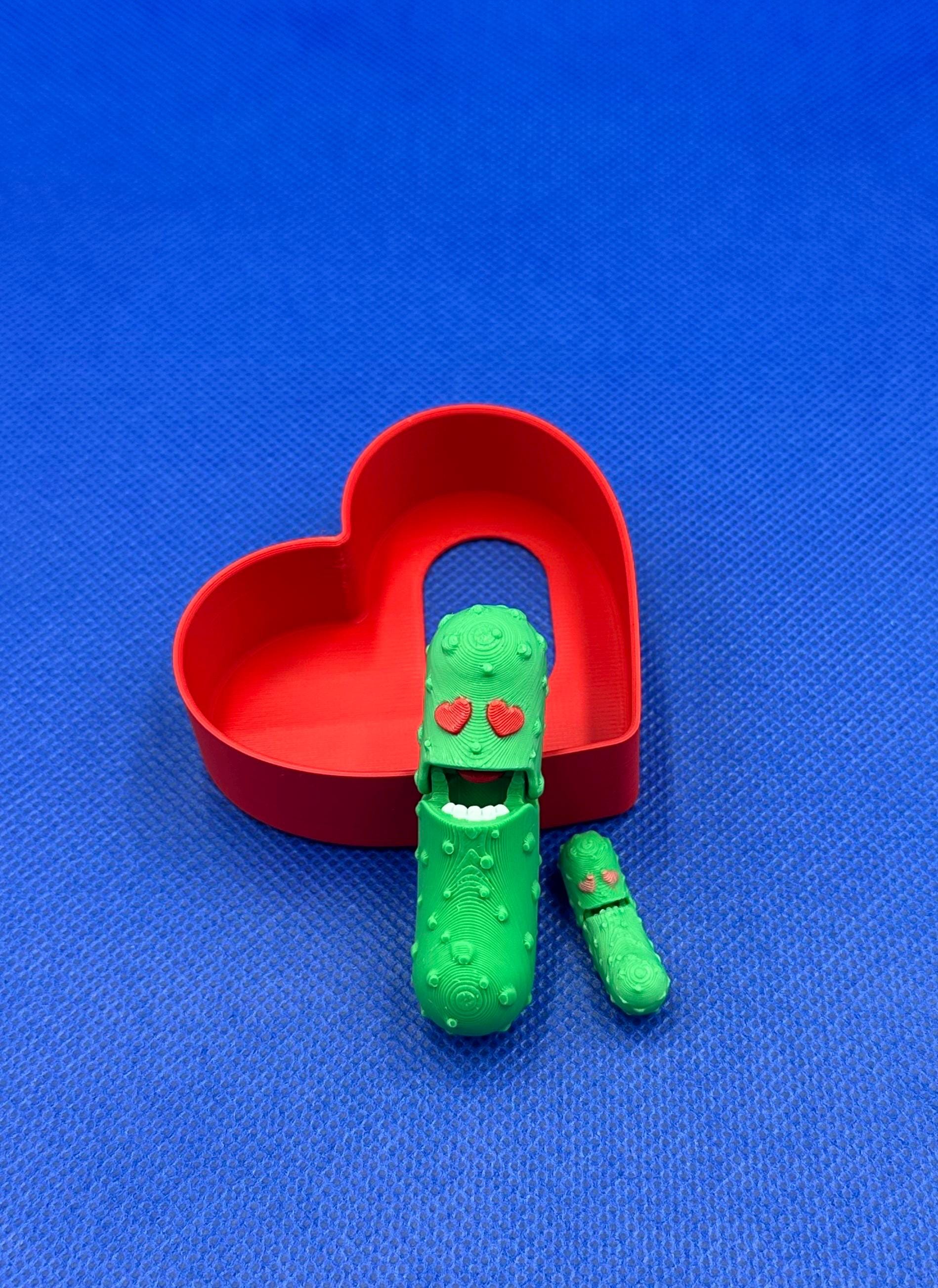 Pickle Lover Valentine Gift Set with Heart Shaped Box