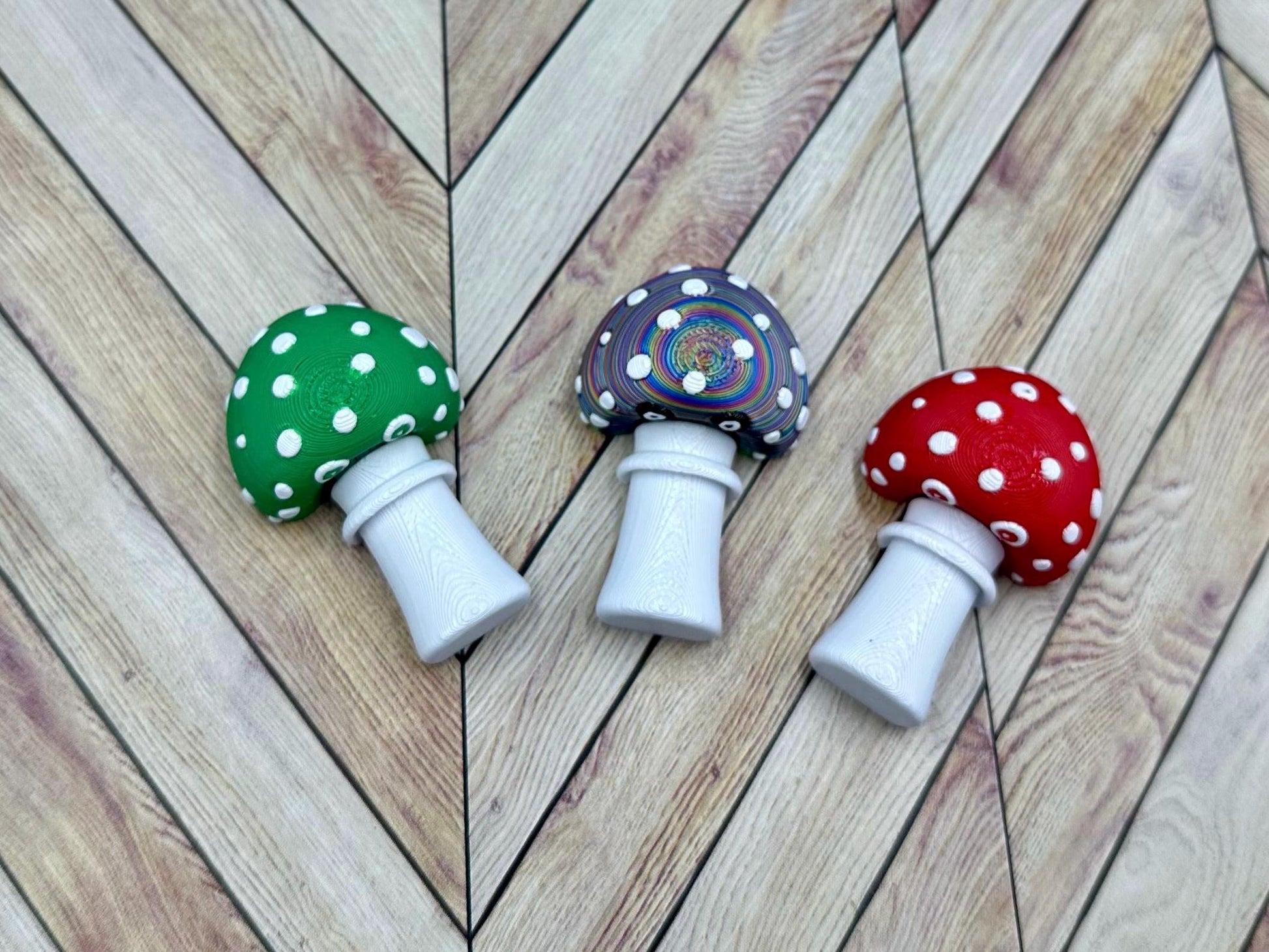 Colorful Fun Guys Mushroom Figures - Interactive Articulated Toy Set