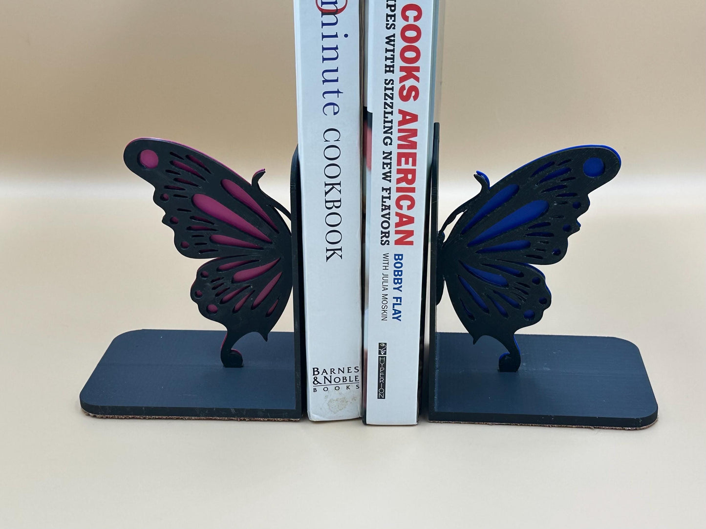 Personalized Butterfly Bookends - Choose Your Own Colors!