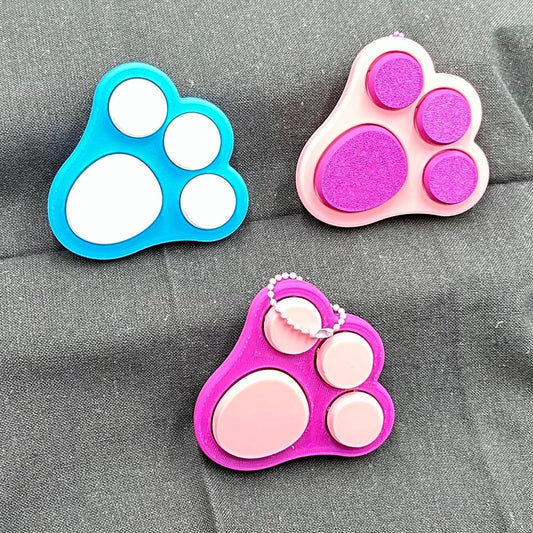 Clicker Fidget Easter Bunny Paw Toy | Cute Stress Reliever & Sensory Fun for Kids and Adults - Perfect Gift for Easter