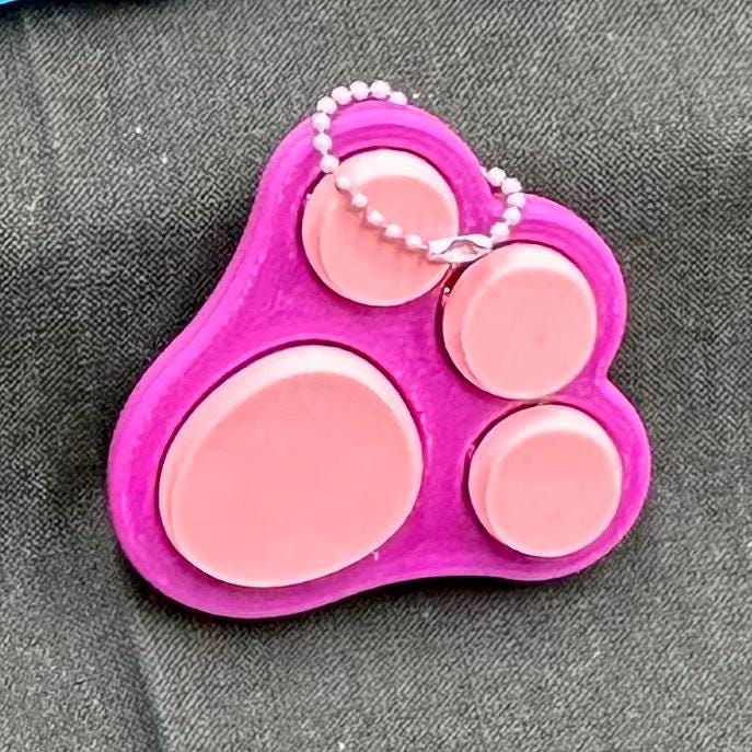 Clicker Fidget Easter Bunny Paw Toy | Cute Stress Reliever & Sensory Fun for Kids and Adults - Perfect Gift for Easter