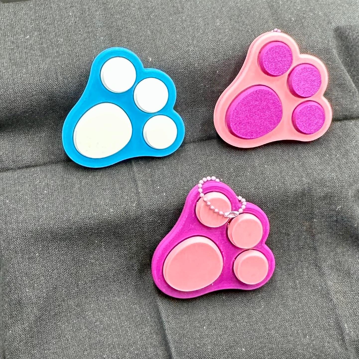 Clicker Fidget Easter Bunny Paw Toy | Cute Stress Reliever & Sensory Fun for Kids and Adults - Perfect Gift for Easter