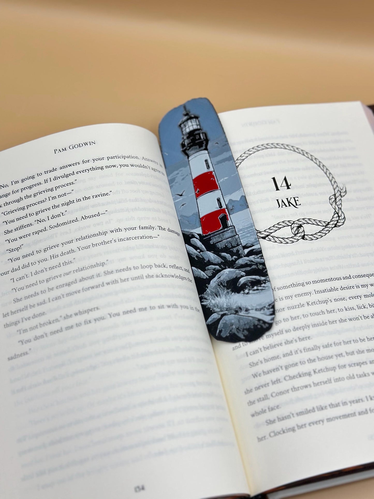 Lighthouse Bookmark Handmade Nautical Gift for Readers, Unique Coastal Book Accessory, Beach House Decor, Reading Companion—Set of 3
