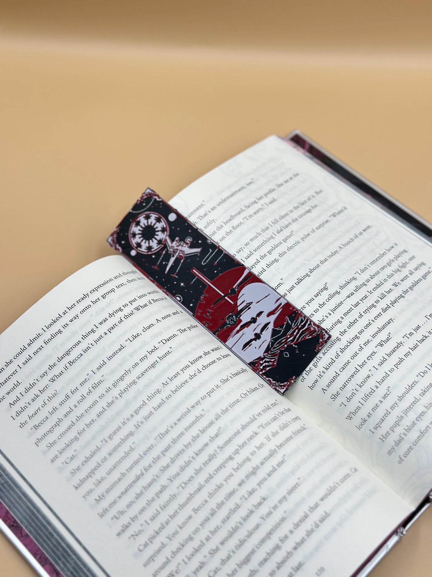Sci-Fi Bookmarks Set of 3, 3D Printed Star Wars Inspired Gifts for Book Lovers, Geeky Reading Accessories