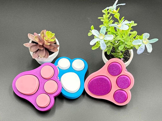 Clicker Fidget Easter Bunny Paw Toy | Cute Stress Reliever & Sensory Fun for Kids and Adults - Perfect Gift for Easter