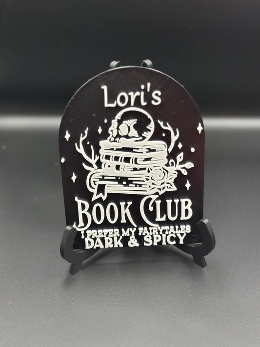 Personalized Bookshelf Sign for Book Club | Custom Decor | Cozy Reading Room Gift | Unique Book Lover Wall Art