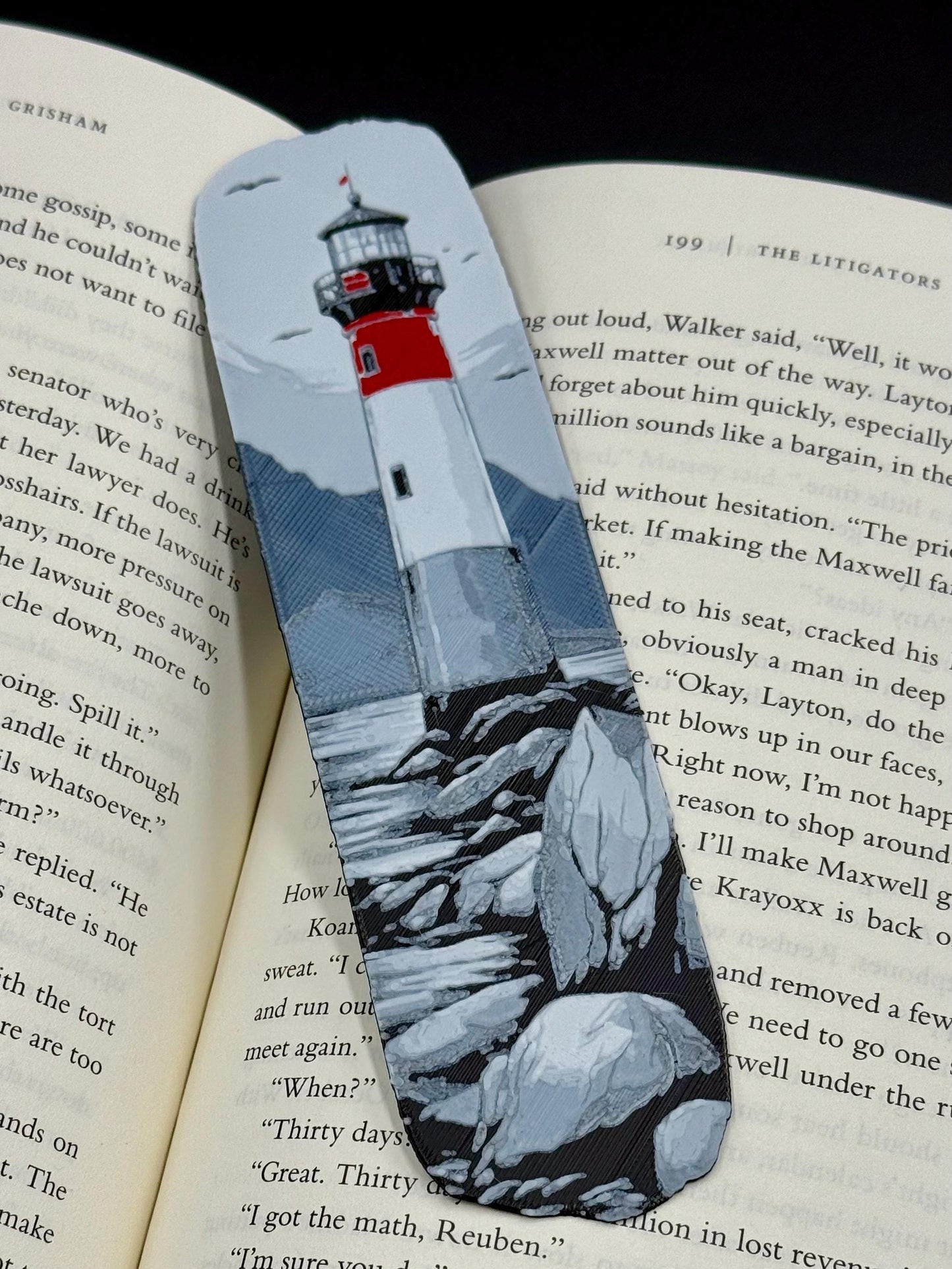 Lighthouse Bookmark Handmade Nautical Gift for Readers, Unique Coastal Book Accessory, Beach House Decor, Reading Companion—Set of 3