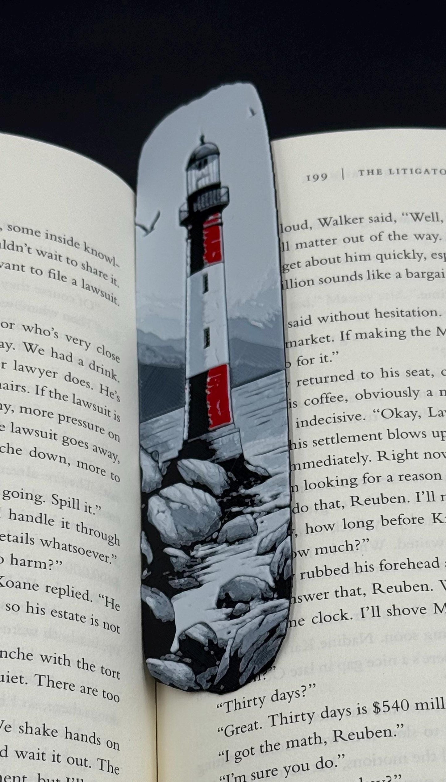 Lighthouse Bookmark Handmade Nautical Gift for Readers, Unique Coastal Book Accessory, Beach House Decor, Reading Companion—Set of 3