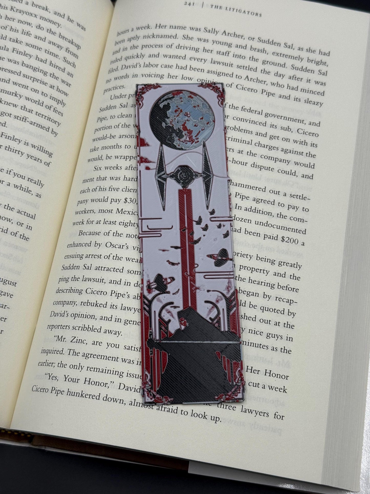 Sci-Fi Bookmarks Set of 3, 3D Printed Star Wars Inspired Gifts for Book Lovers, Geeky Reading Accessories