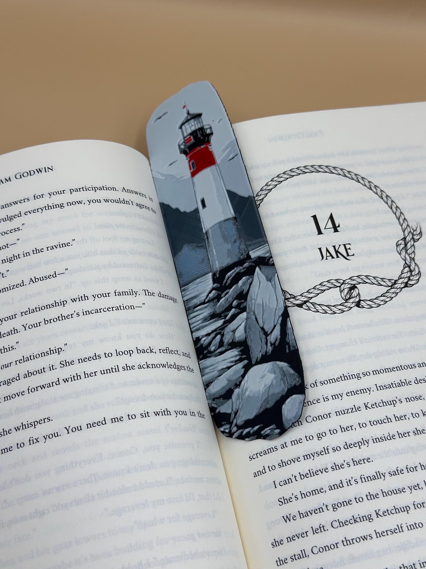 Lighthouse Bookmark Handmade Nautical Gift for Readers, Unique Coastal Book Accessory, Beach House Decor, Reading Companion—Set of 3