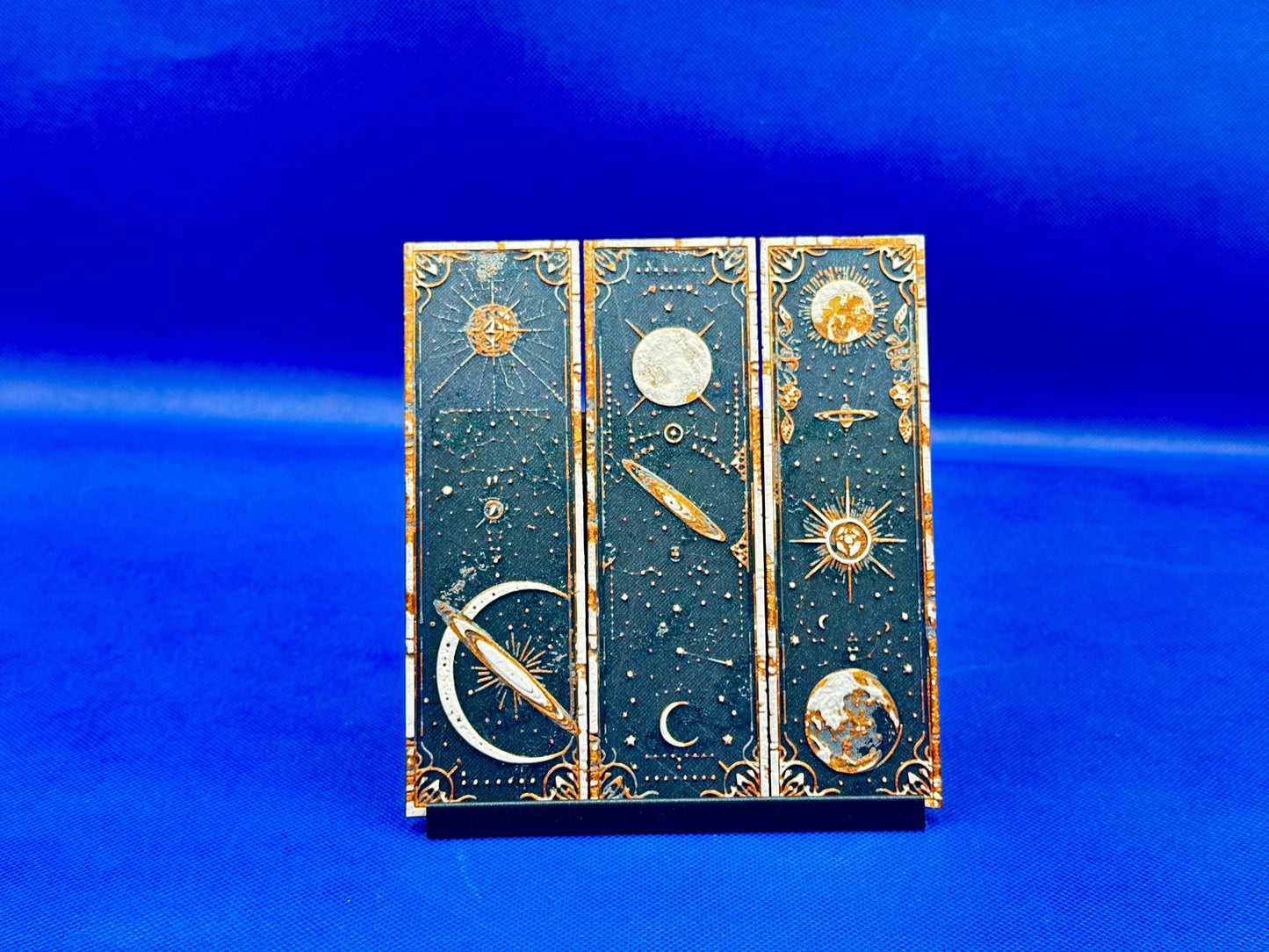 3D Printed Galaxy Bookmarks: Sun, Moon & Planets - Set of 3
