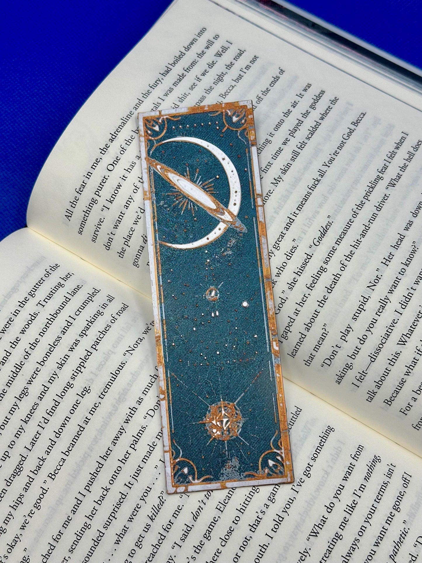 3D Printed Galaxy Bookmarks: Sun, Moon & Planets - Set of 3