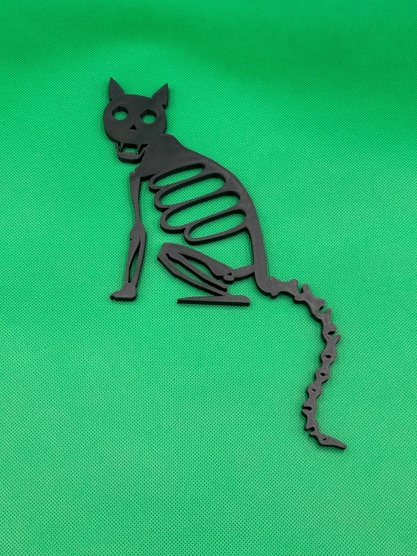 Skeleton Cat Door Corner Protector: Gothic Halloween Decor