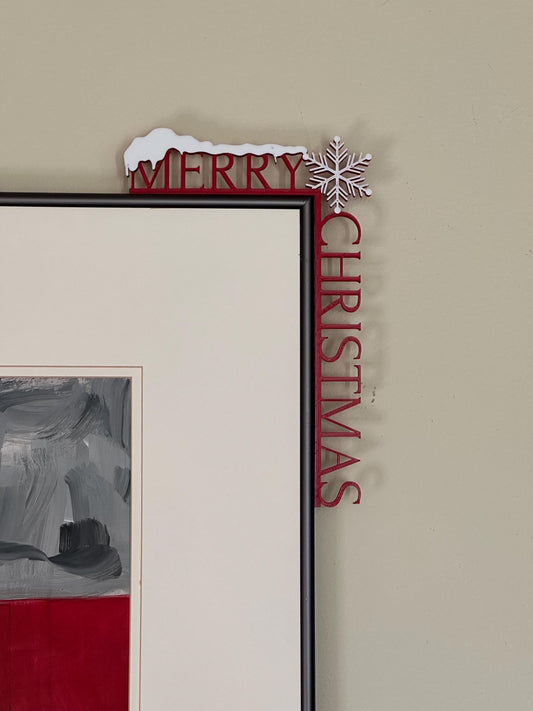 Merry Christmas Entryway Snowflake Decor – Festive Door Corner & Wall Decoration for Holiday Home