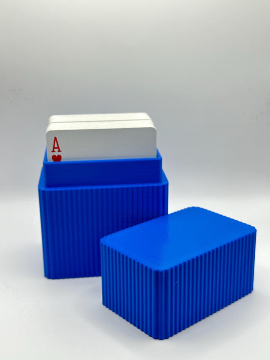 Double Deck Vertical Card Deck Holder 3D Printed Organizer Stand, Durable Game Accessory for Home & Travel Storage Ideal for any card game