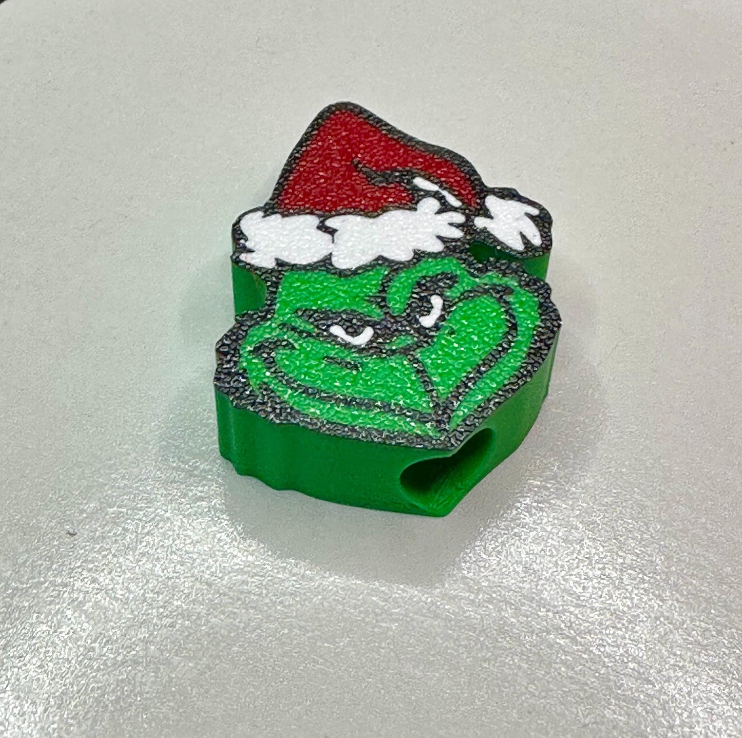 Grinch Straw Charm: Holiday Tumbler Topper