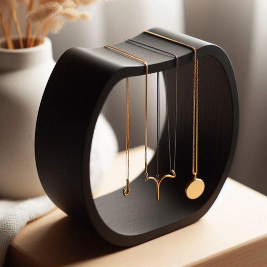 Necklace Display Stand | Sleek Modern Necklace Holder | Minimalist Furniture for Elegant Jewelry Organization & Showcase