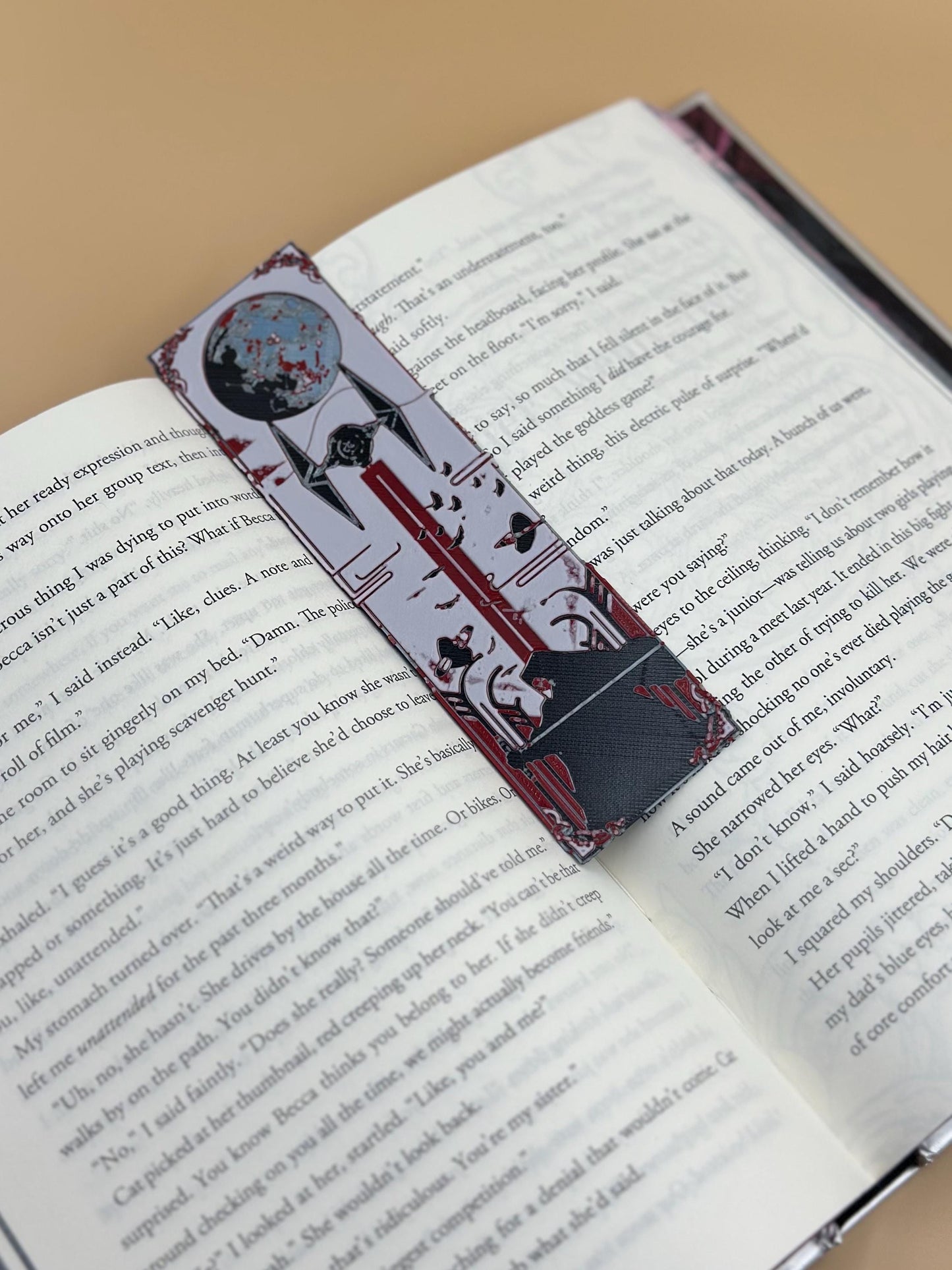 Sci-Fi Bookmarks Set of 3, 3D Printed Gifts for Book Lovers, Geeky Reading Accessories