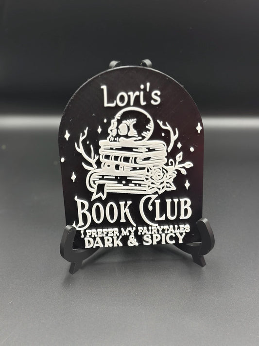 Personalized Bookshelf Sign for Book Club | Custom Decor | Cozy Reading Room Gift | Unique Book Lover Wall Art
