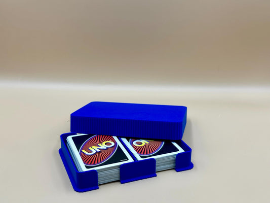 3D Printed Double Playing Card Deck Holder: Home & Travel Organizer